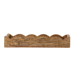 Bandeja Rectangular con forma de Pétalo 66cm , Natural