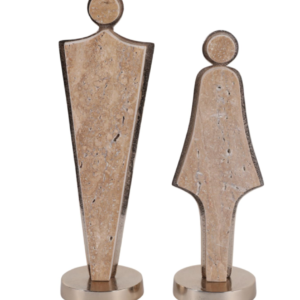 Set de Estatuas Pareja Travertino Otway