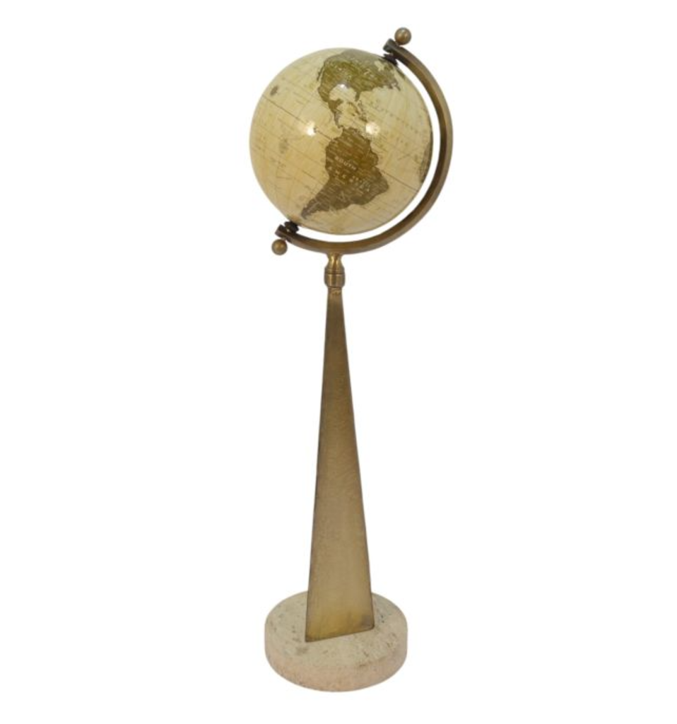 Globo Terráqueo Rouen Oversized 76cm, Bronce