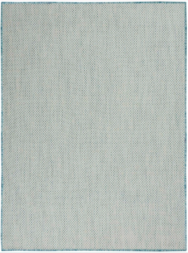 Alfombra Aura Coastal Marfil/Aqua 2.44 x 3.05 m