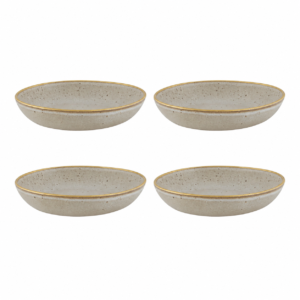 Set de 4 Platos Hondo Gold Stone