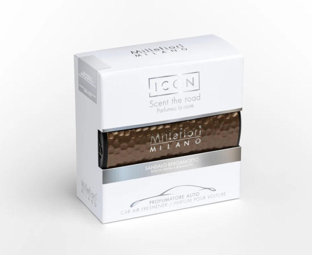 Ambientador de Auto Icon Metal Shades – Sándalo Bergamotto