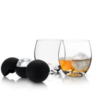 "Set Glacier Rocks 4 Piezas; 2 Moldes de Esfera y 2 Vasos "
