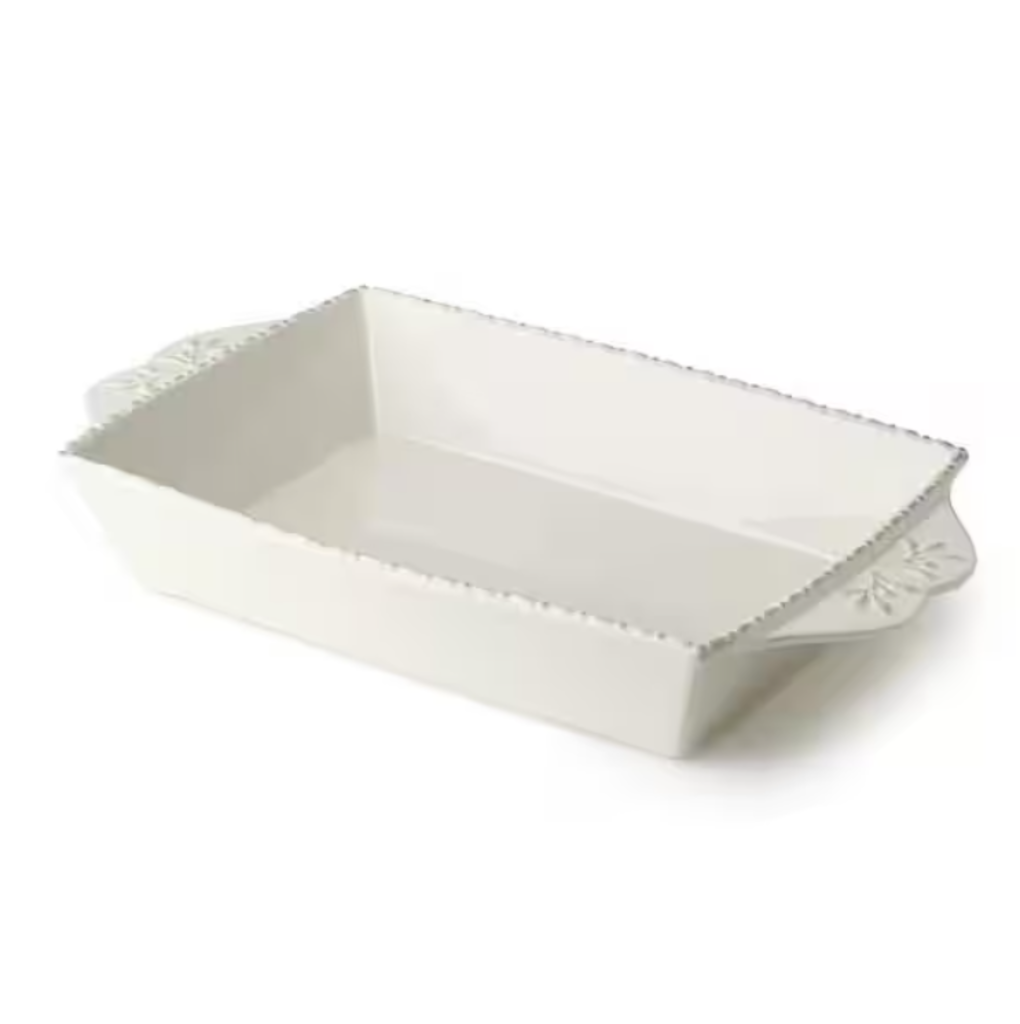 Fuente Rectangular para Horno Perlette Cream, Medium