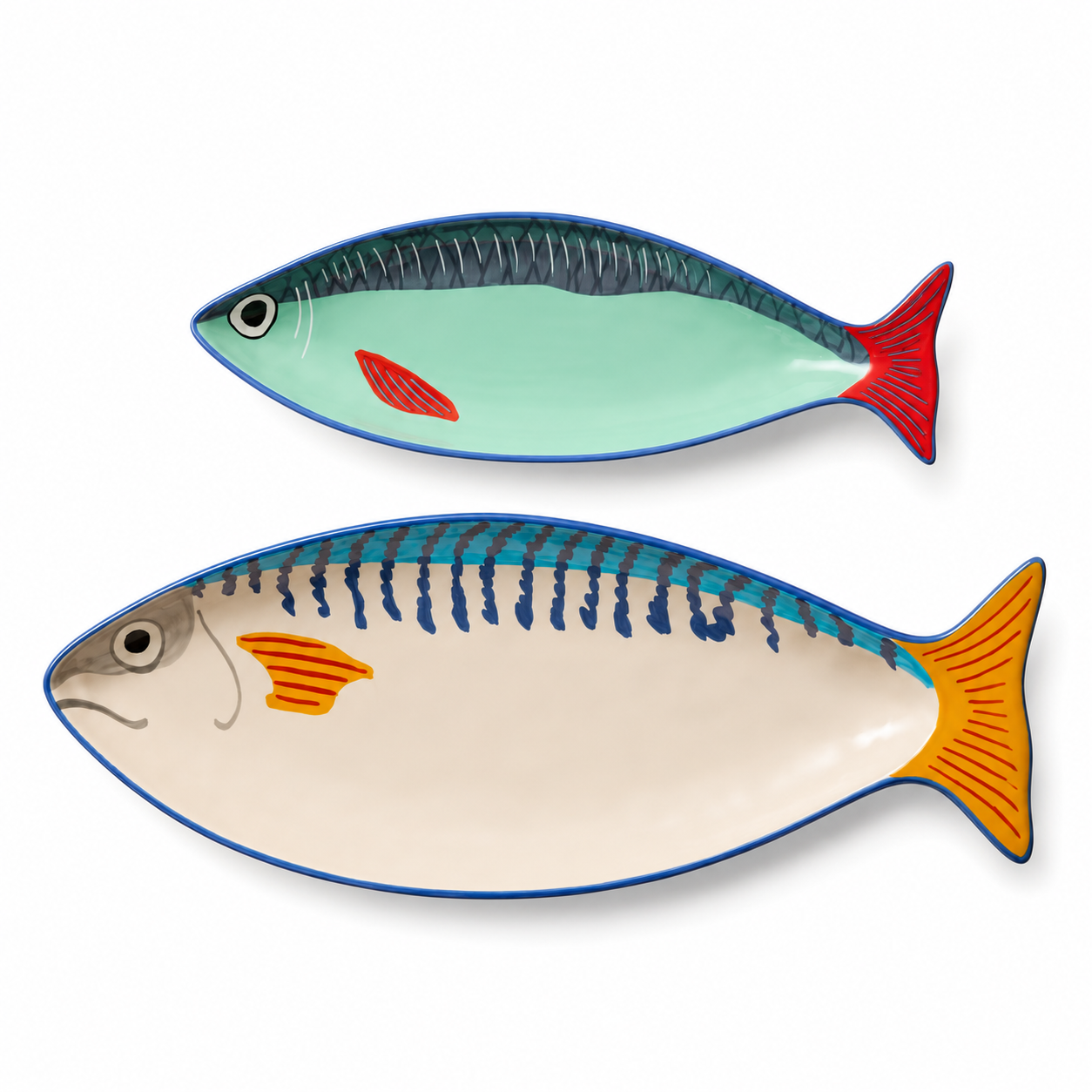 Set de 2 Fuentes de Pescado 3D Something Fishy