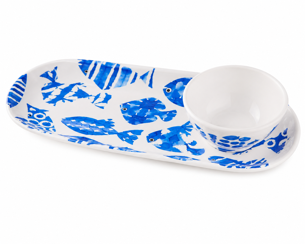 Fuente Oval Fish Tale