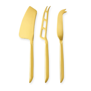 Set de Cuchillos para Queso Belmont, Dorado