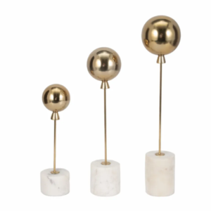 Set de 3 Globos Decorativos Palu, Gold