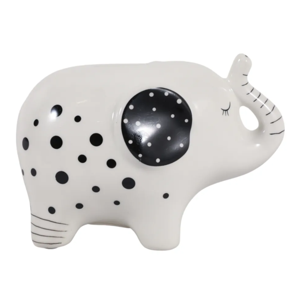 Adorno de Elefante, Black/White