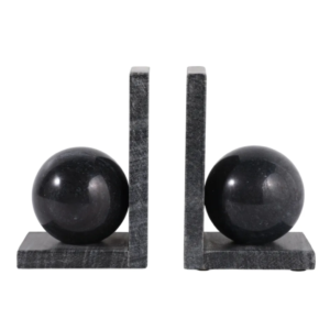 Sujetalibros de Mármol con Esfera, Black