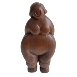 Escultura Chubby Lady de Pie, Brown