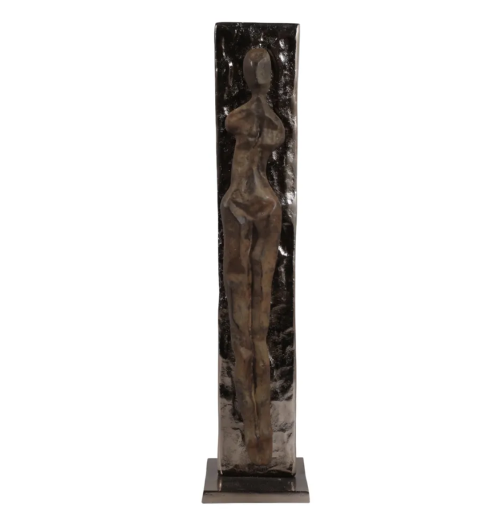 Escultura de Hombre Fostoria, Gold