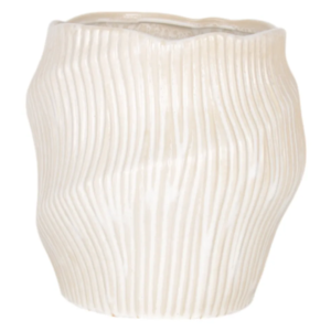 Florero Tihany Small, Cream