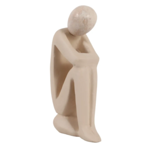 Escultura de Hombre Perry, Eco-Mix y Travertino