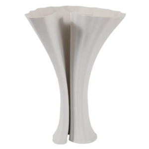 Florero Spire Large Impreso en 3D, White