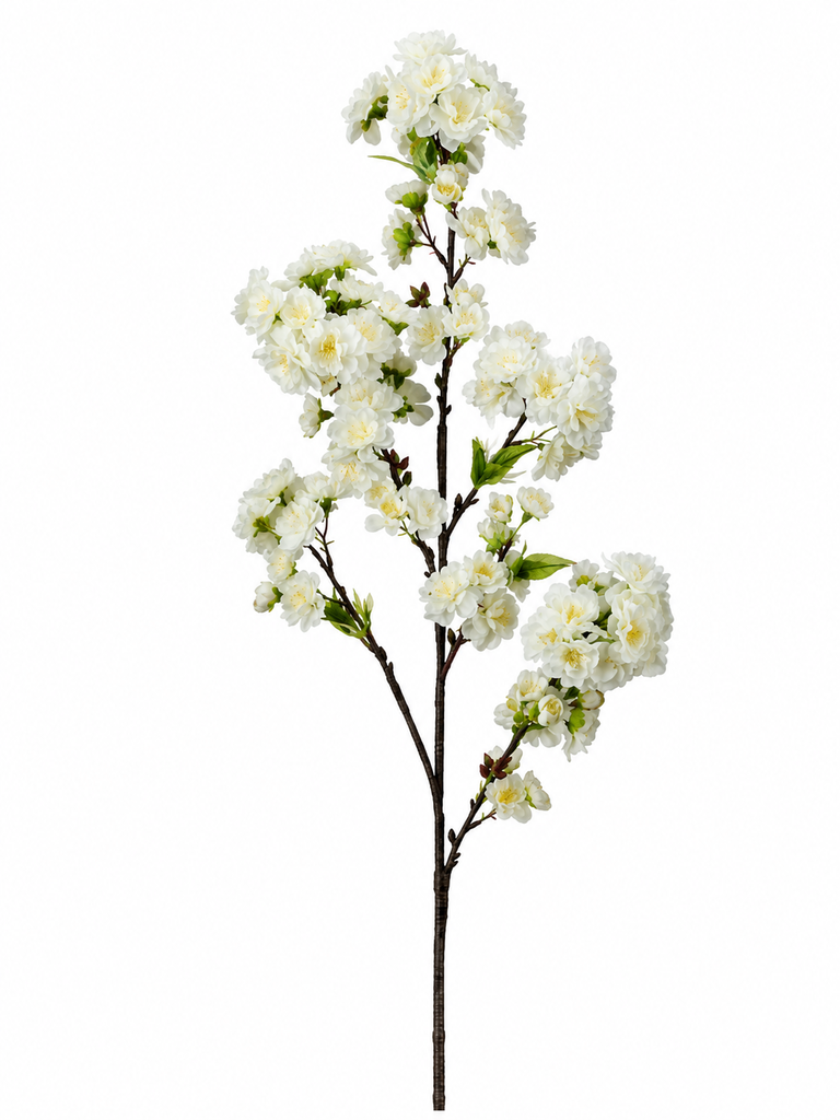 Rama de Flor de Cerezo, Blanco, 91 cm