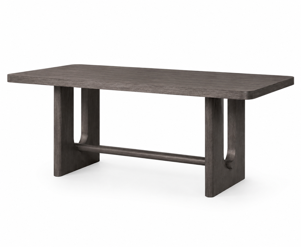 Mesa de Comedor Rectangular Sterling West, Gris Ceniza