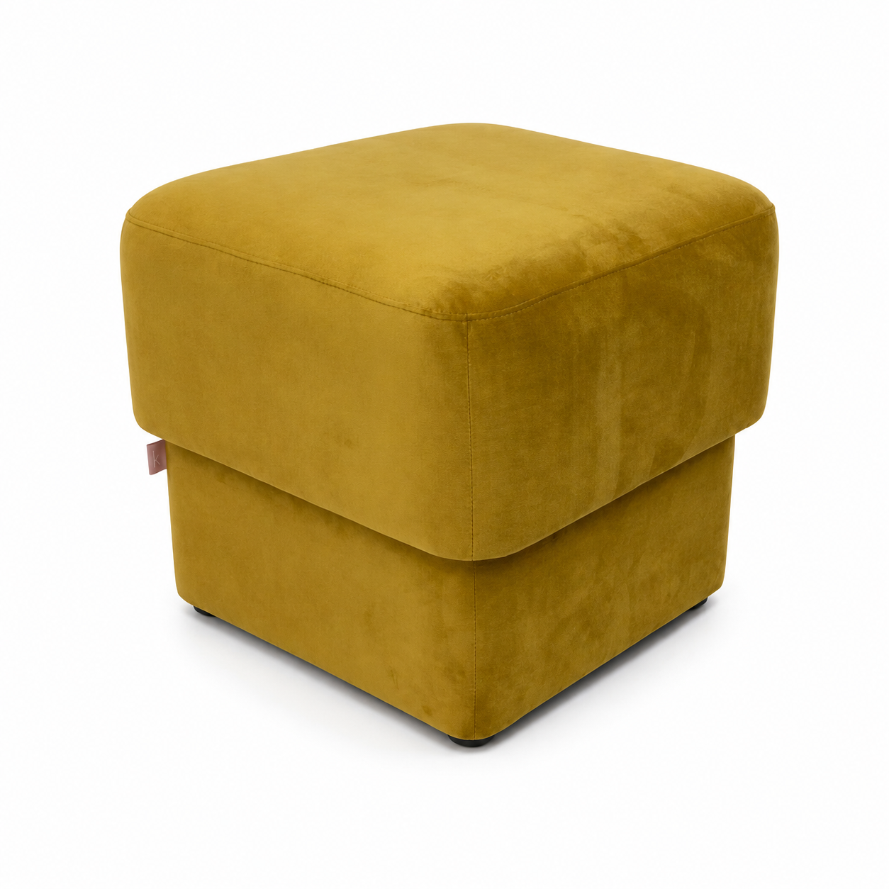 Ottoman Cuadrado Tapizado, Yellow