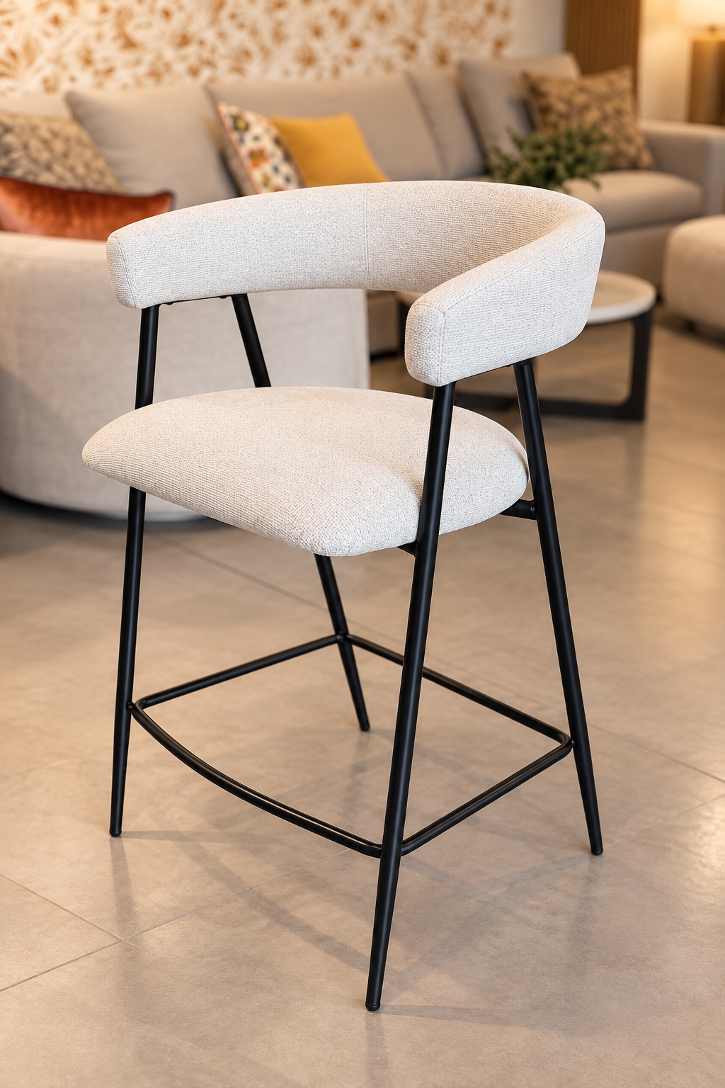 Silla de Bar Mayfield Color Crema