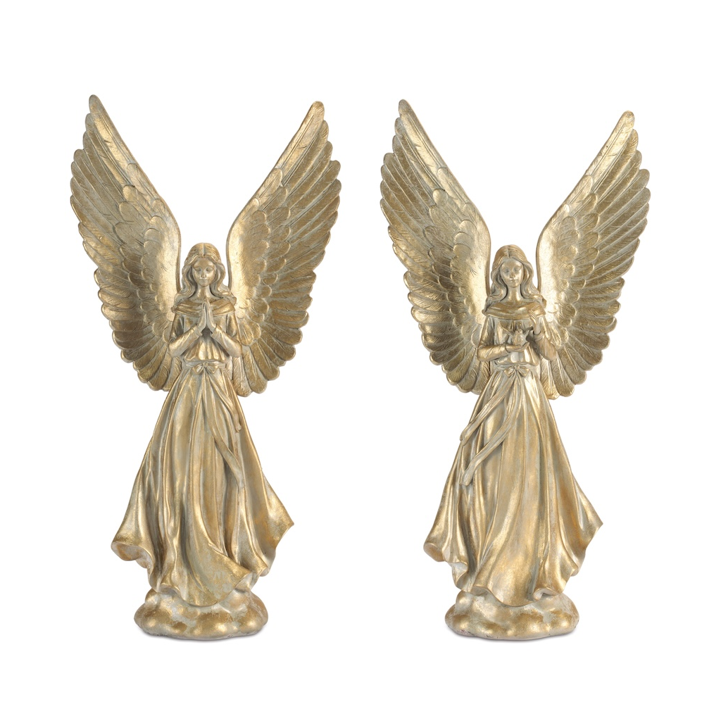 Ángel Decorativo de Resina, Surtido de 2, 51 cm