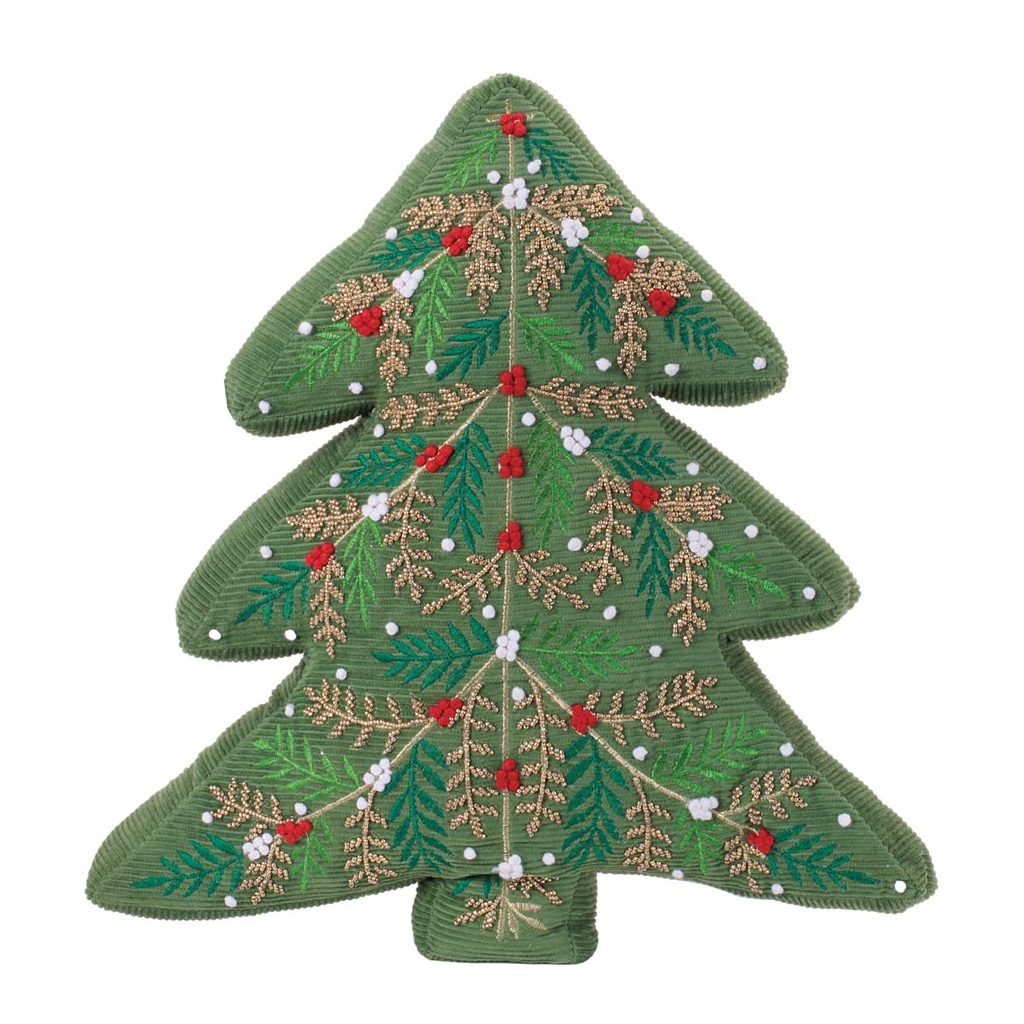 Cojín en Forma de Árbol Navideño, 41 cm