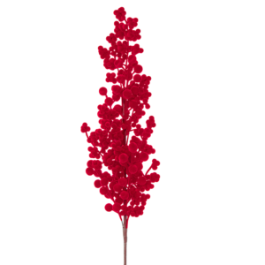 Vara de Racimo de Bayas Nevadas, Rojo, 74 cm