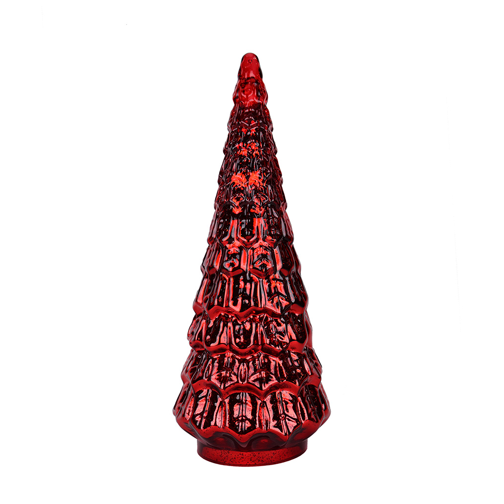 Árbol Navideño Decorativo, Rojo, 55 cm